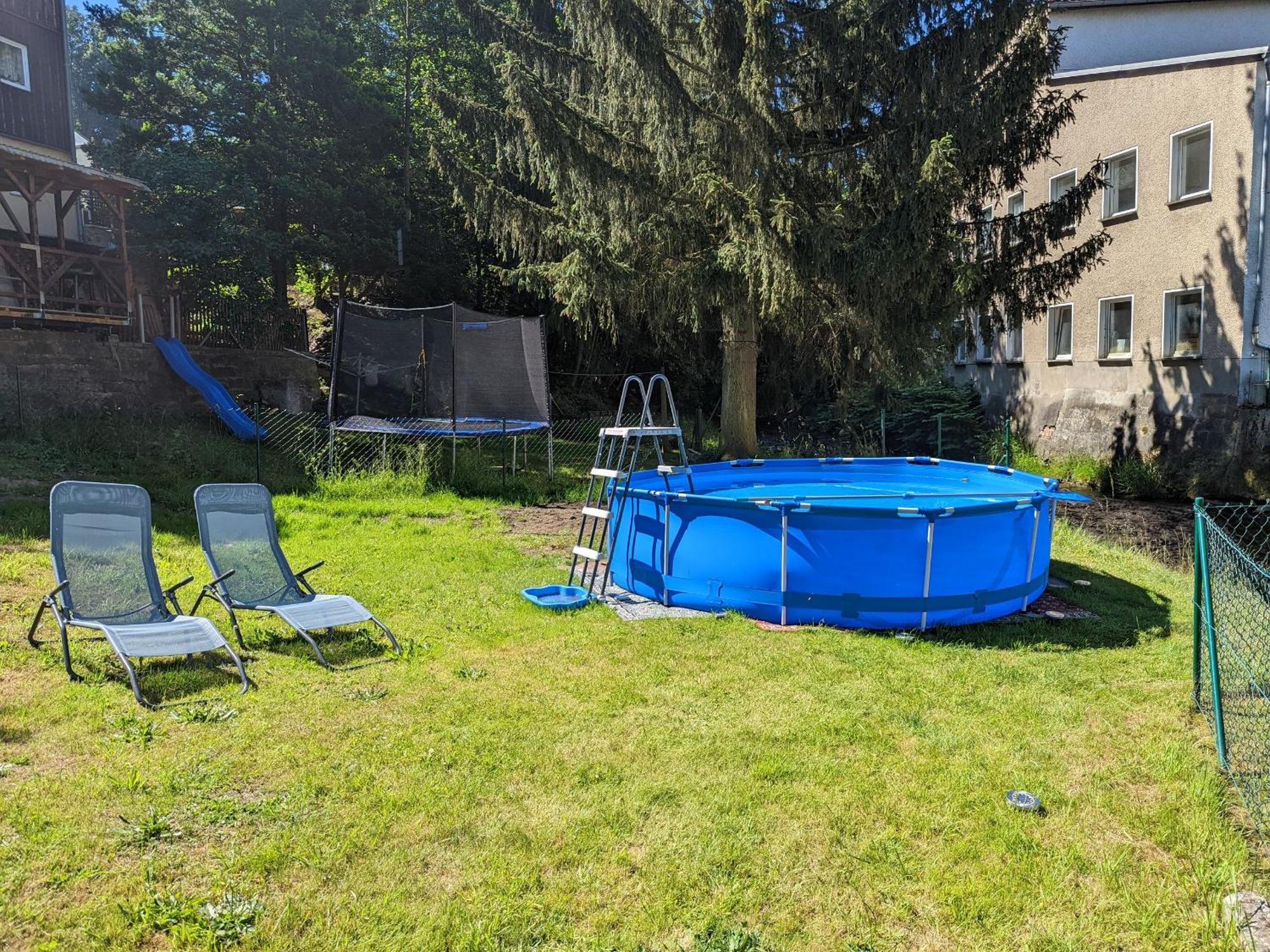 Hw3 - Urlaubsmagie - Helle, Grosse Wohnung Mit Pool Sebnitz Dış mekan fotoğraf
